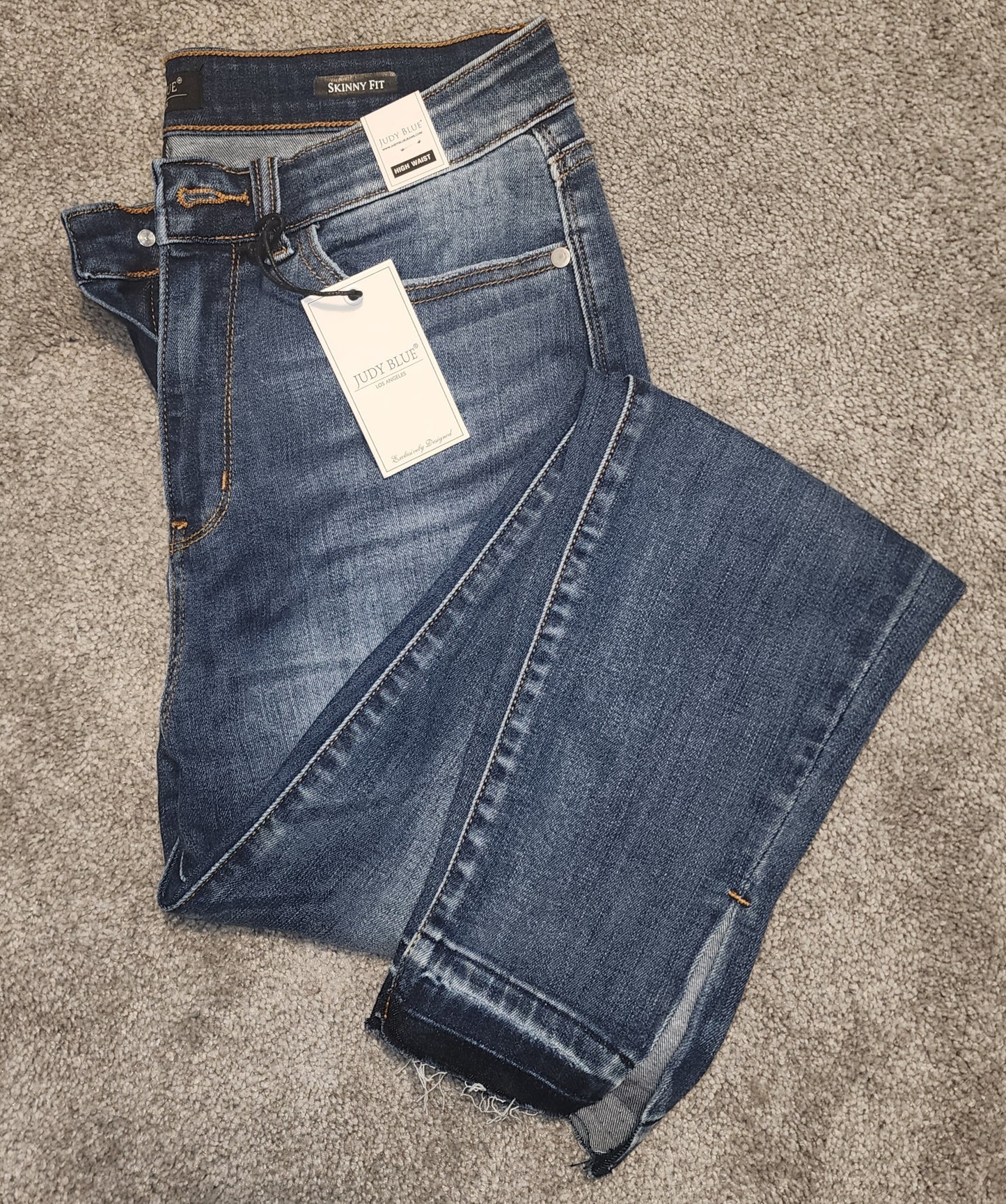 Judy Blue Skinny Jeans w/ Side Slit