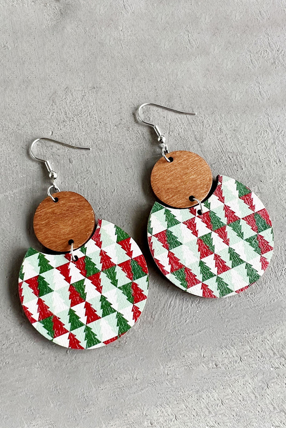 Christmas Tree Check Earrings