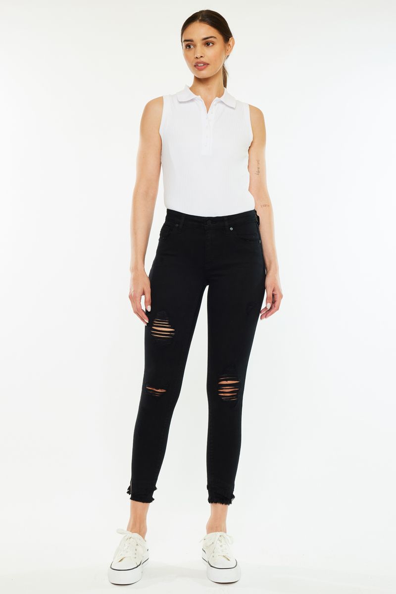 KanCan Black Distressed Jeans