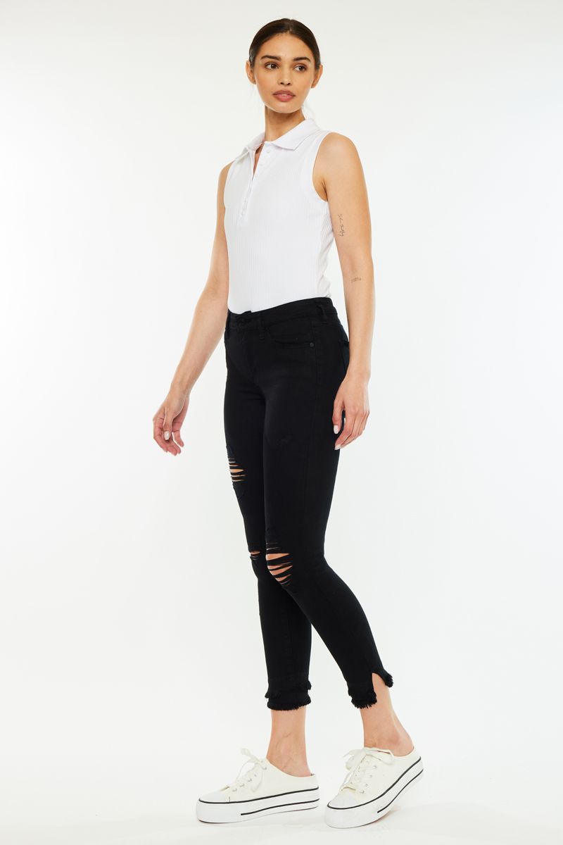 KanCan Black Distressed Jeans