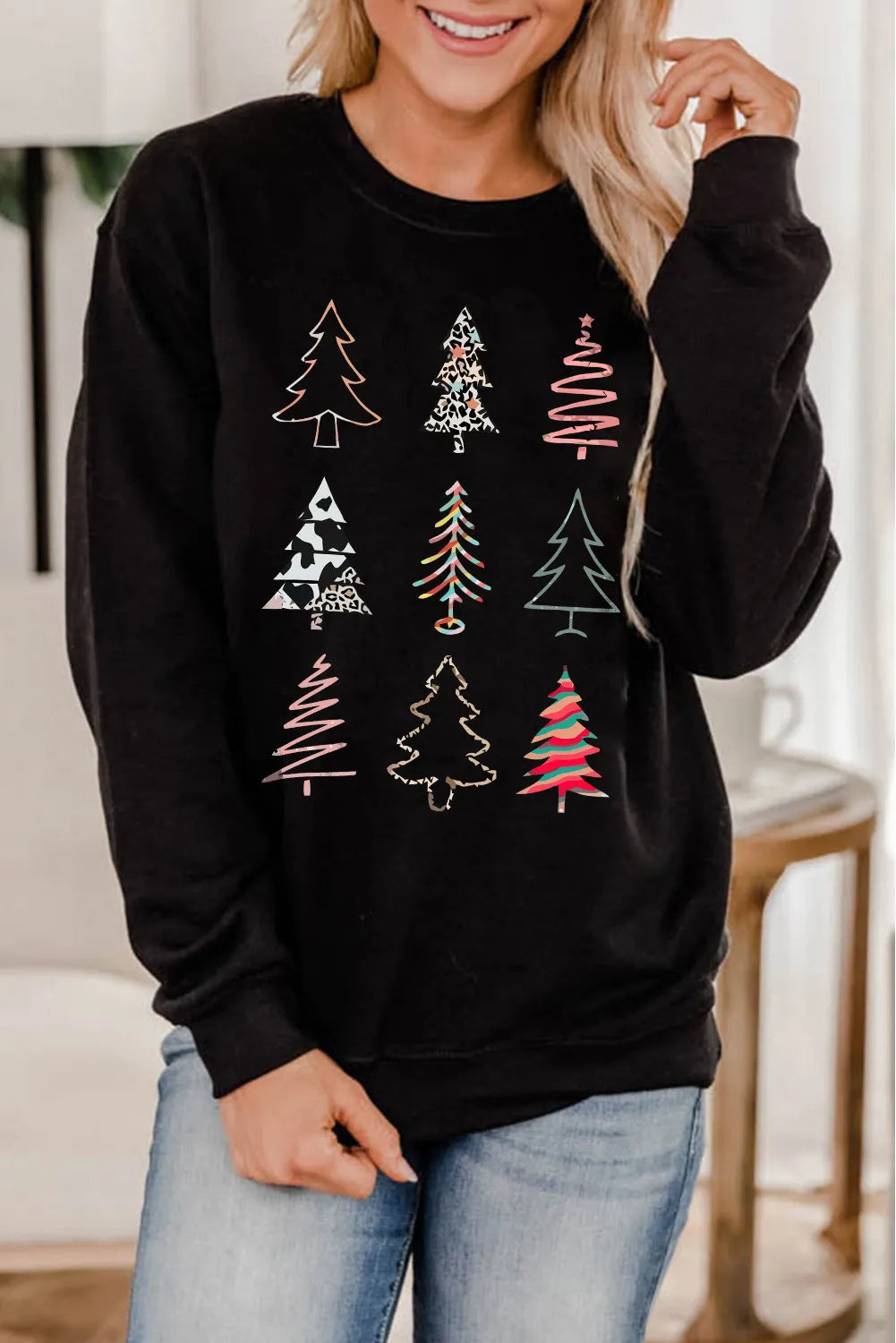Christmas Tree Pullover Sweatshirt