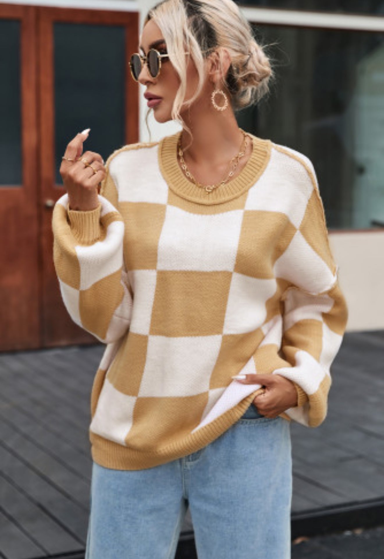 Checkered Sweater
