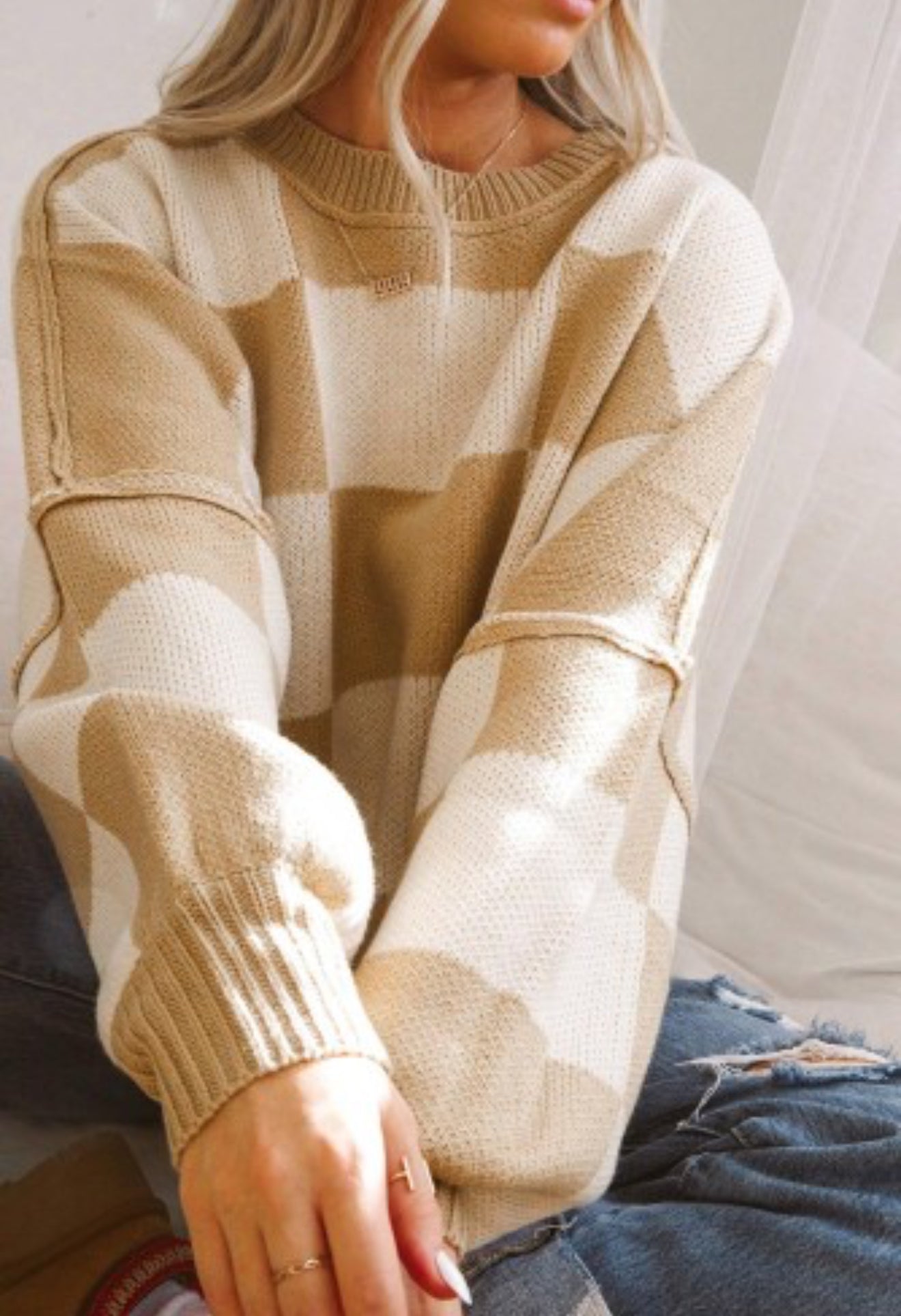 Checkered Sweater
