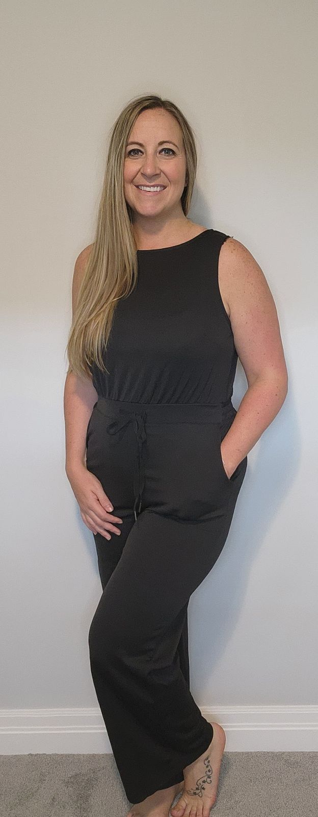 Sleeveless Wide Leg Jumpsuit