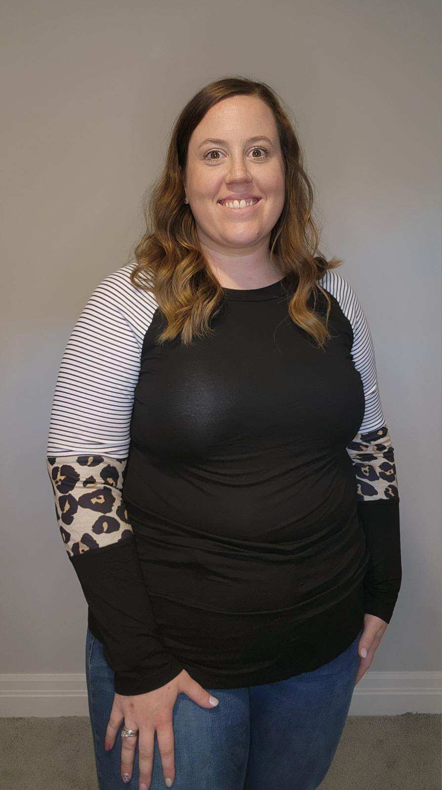 Color Block Sleeve Top