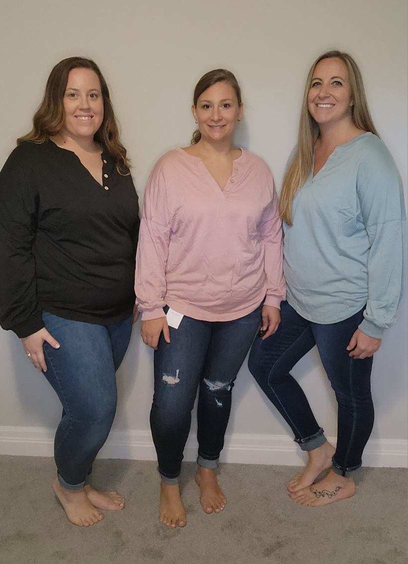 Loose Fit V-Neck Top