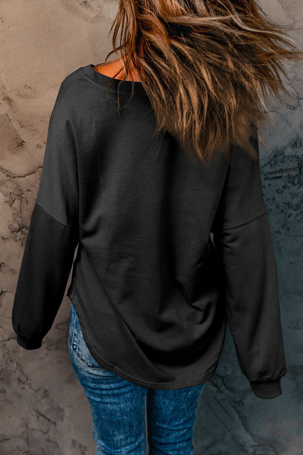 Loose Fit V-Neck Top
