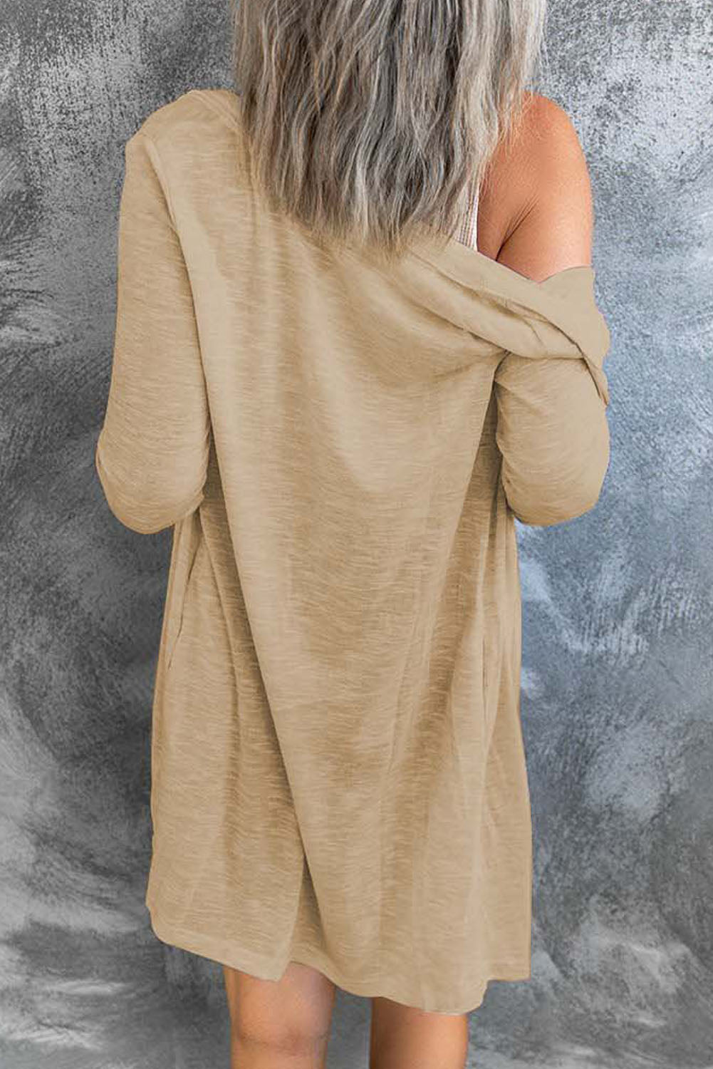 Open Front Cardigan w/ Buttons