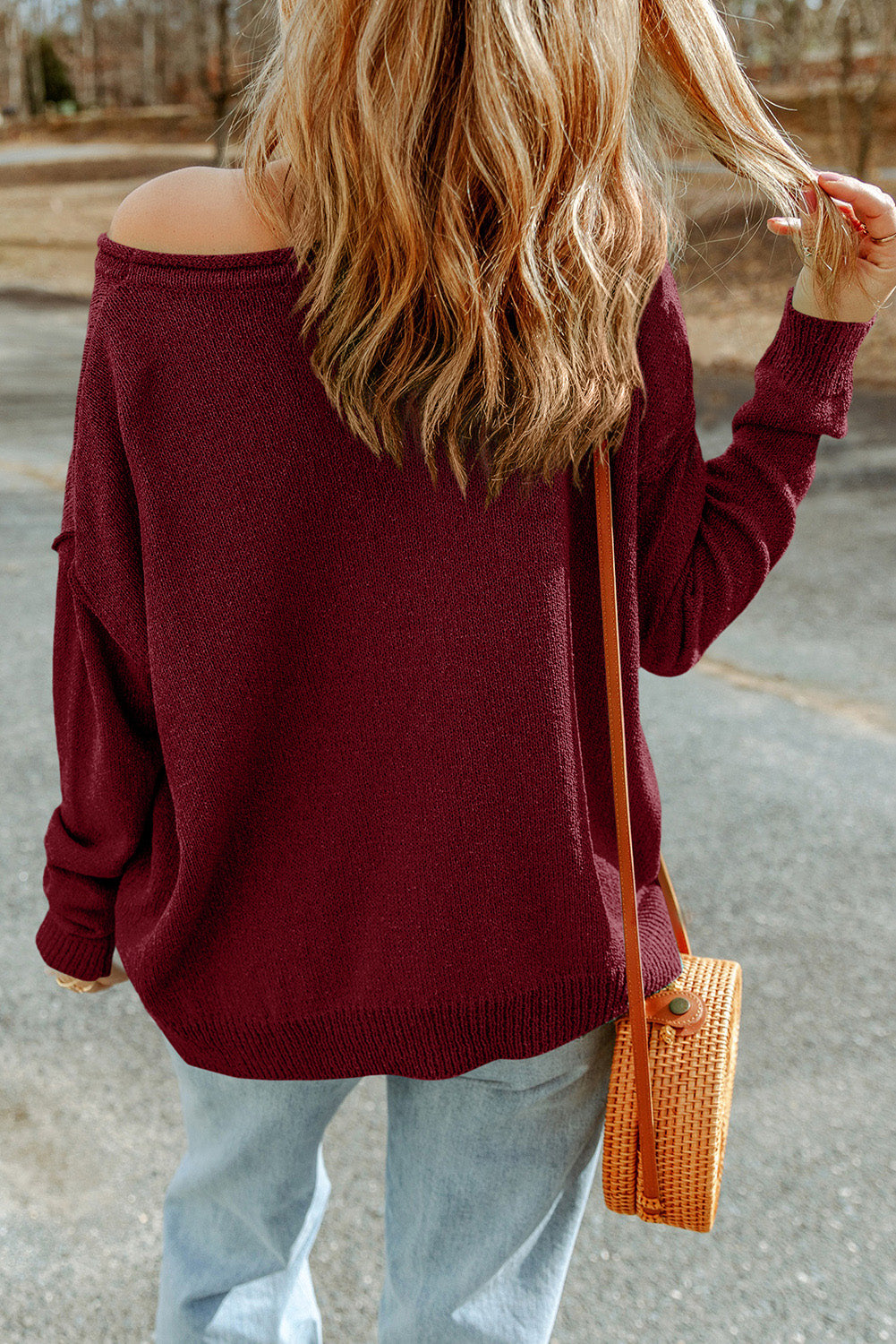 Knit Sweater w/ Pocket