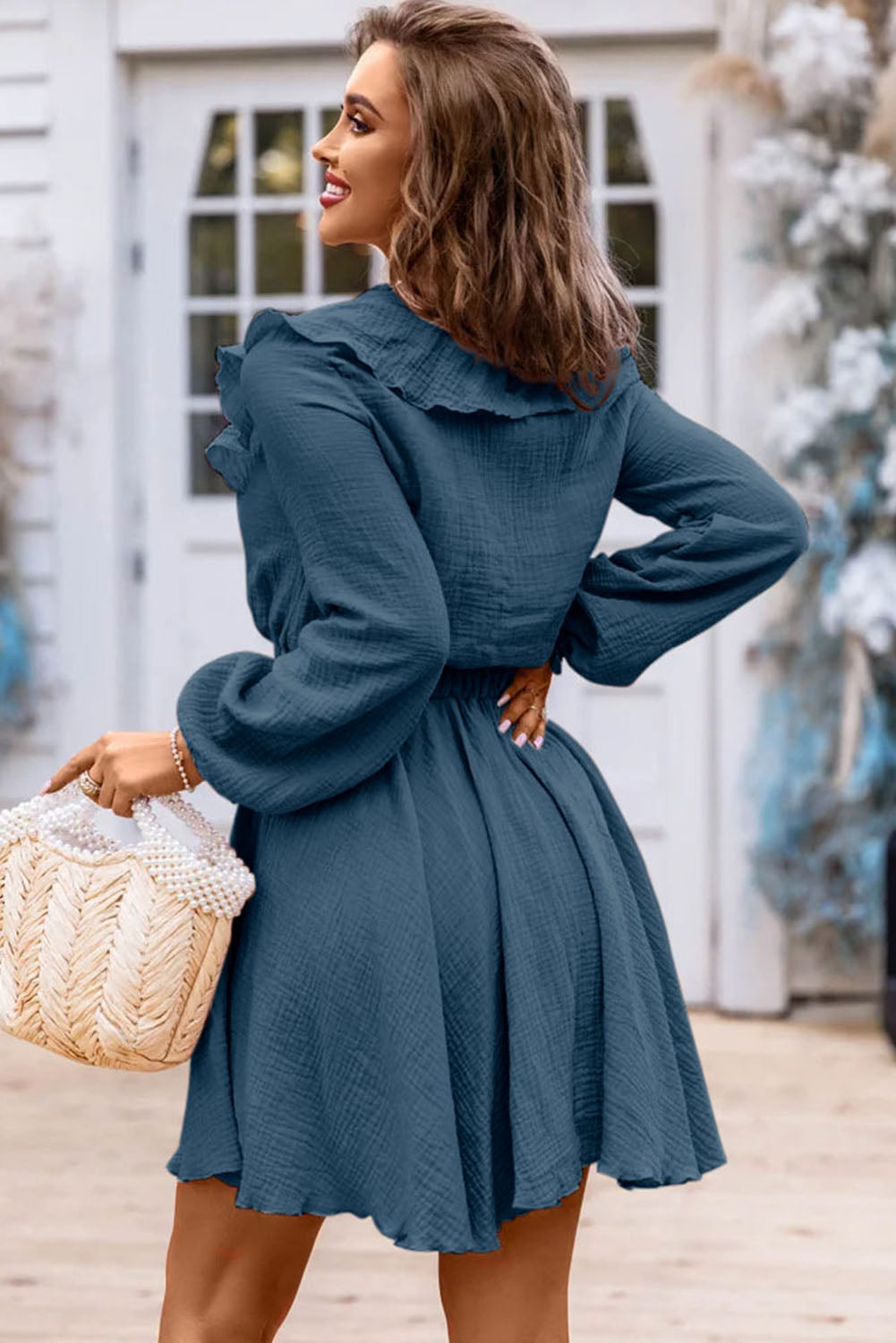 Ruffled Mini Dress