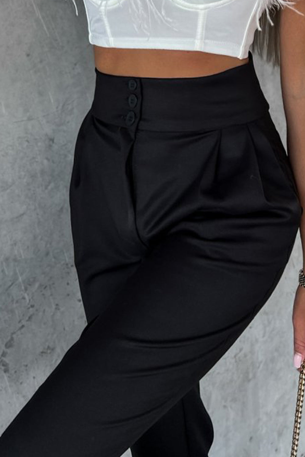 High Waist Tapered Pants