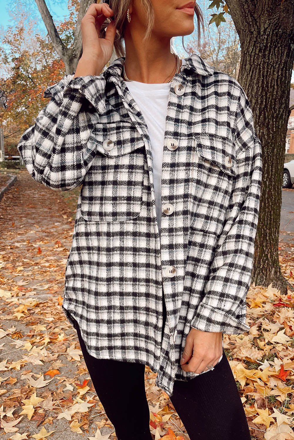 Black Plaid Shacket