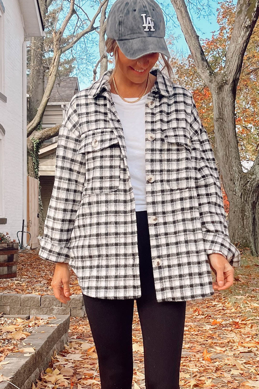 Black Plaid Shacket