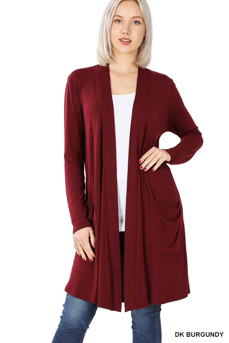 Slouchy Pocket Open Cardigan
