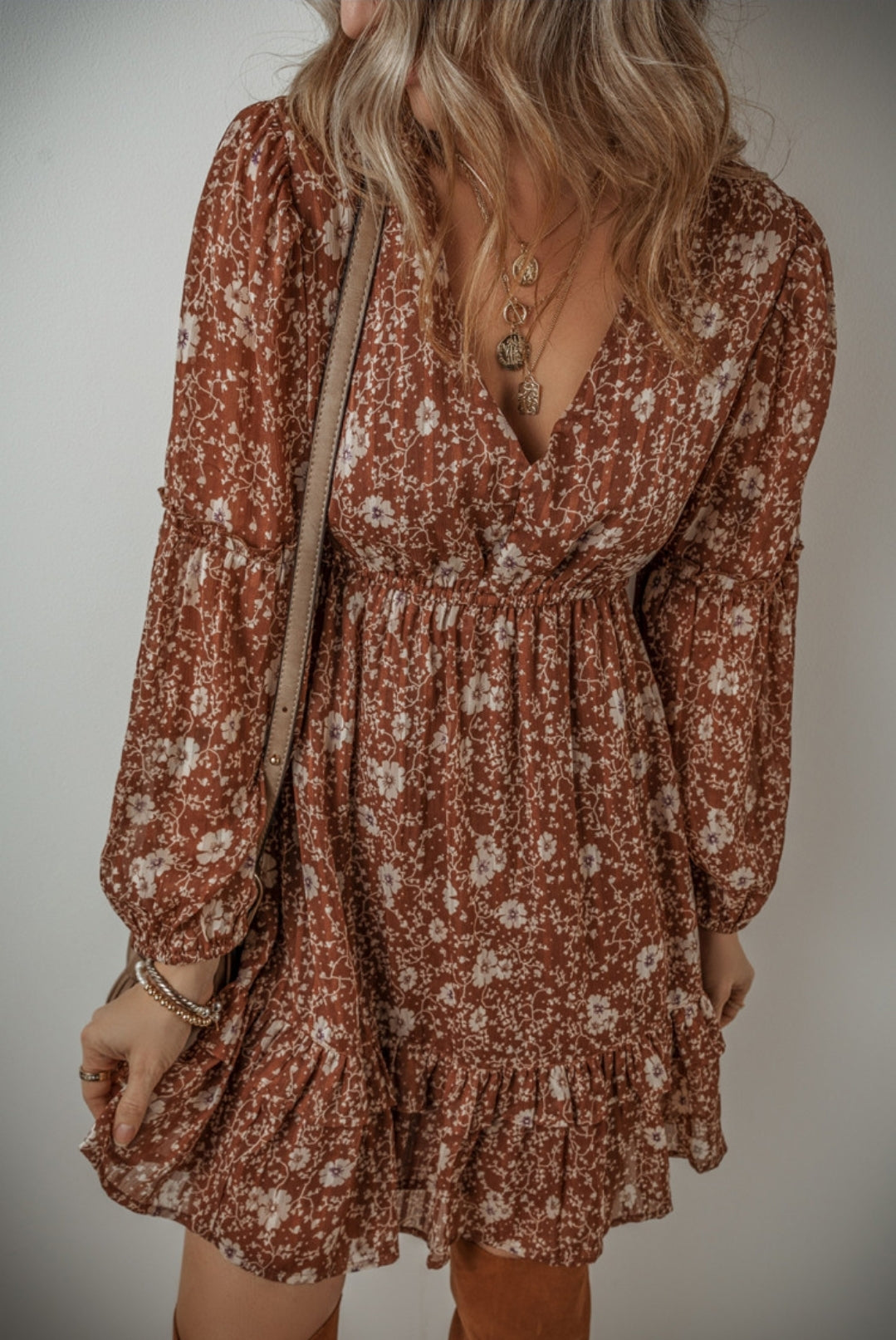 Floral Ruffle Dress