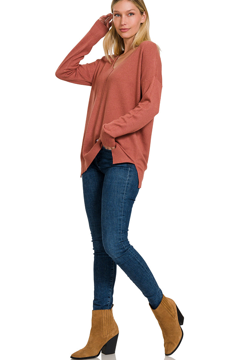 Front Seam Sweater