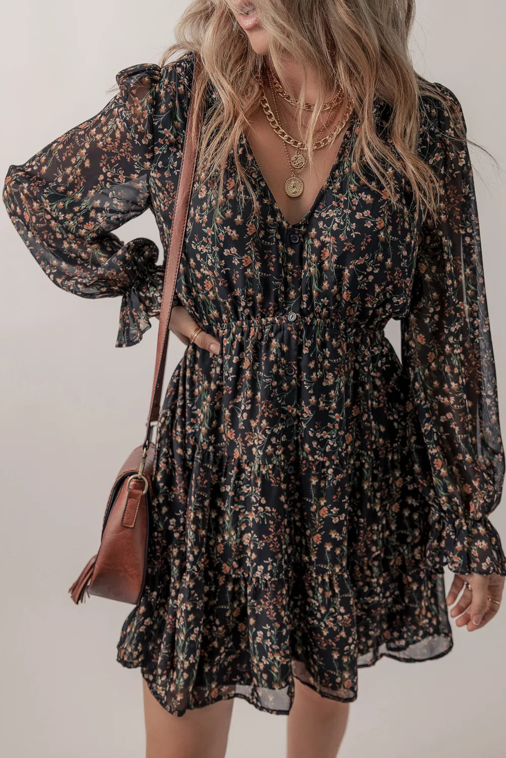 Floral Ruffle Dress