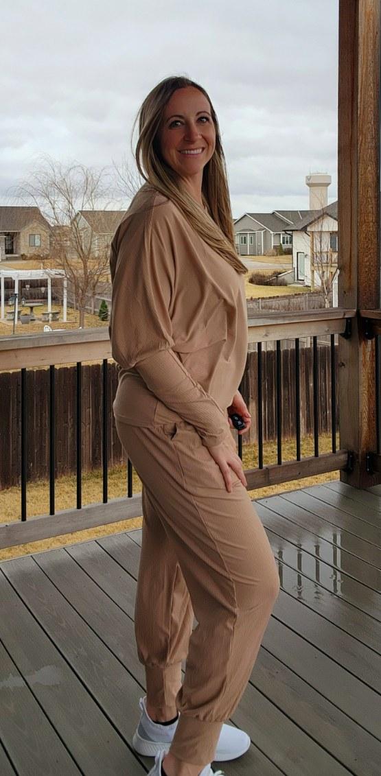 Ribbed Dolman Lounge Set