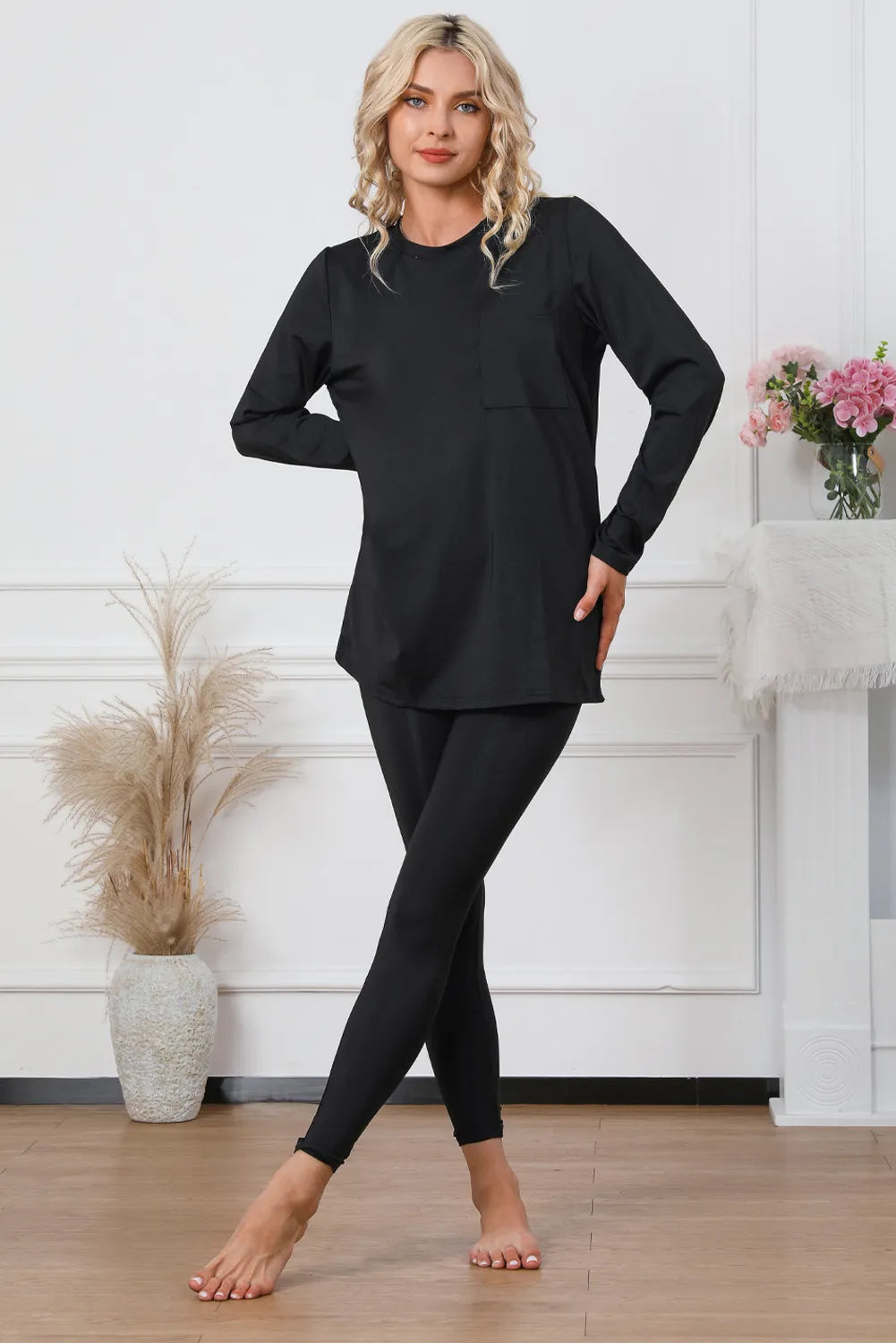 Tunic Top and Slim Pant Lounge Set