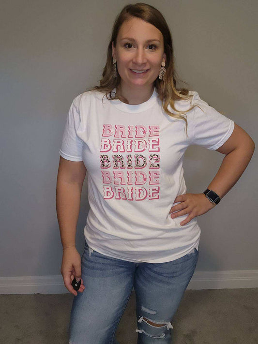 Bride Leopard Graphic Tee