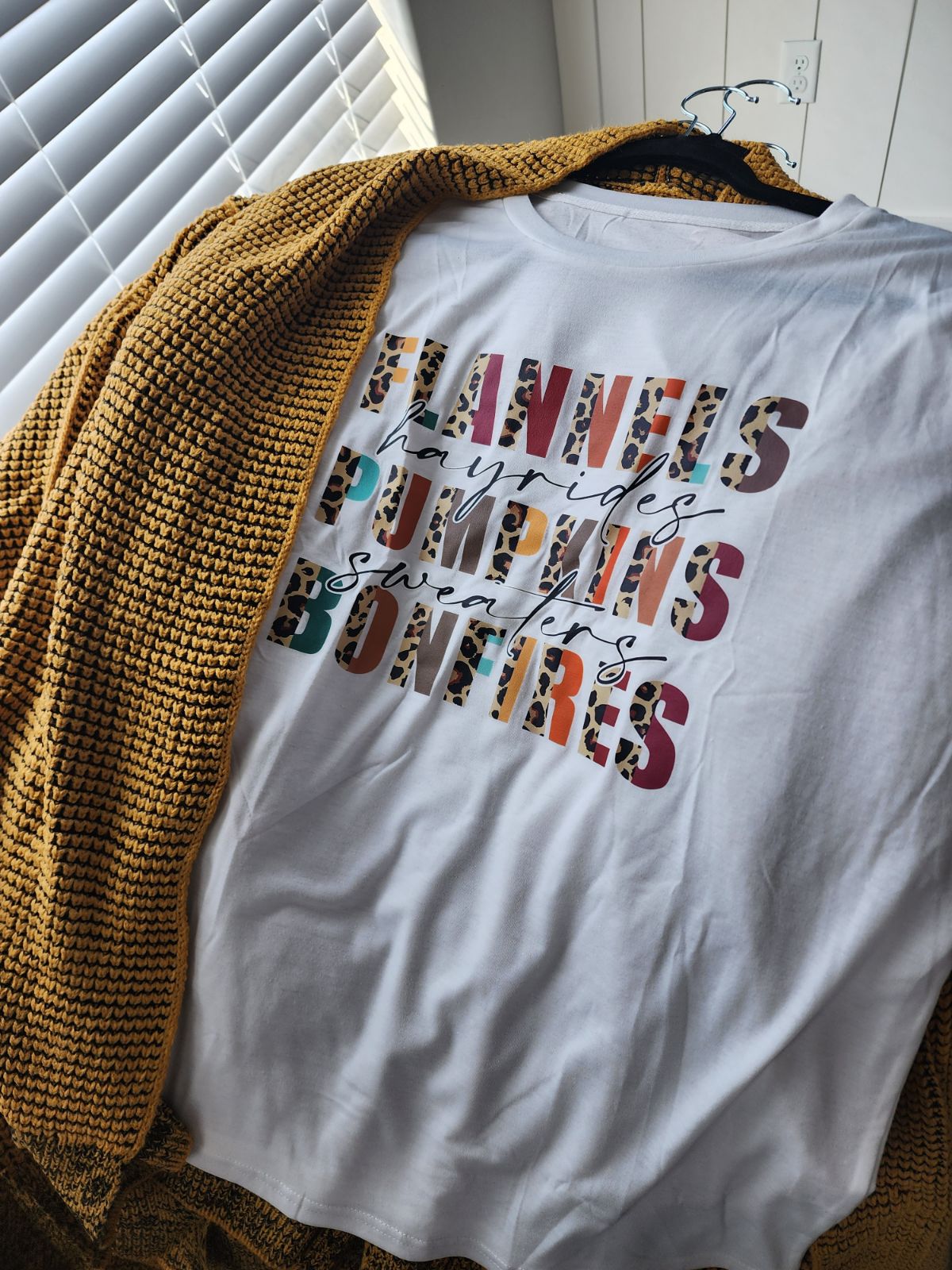 Flannels Pumpkins Bonfires Tee