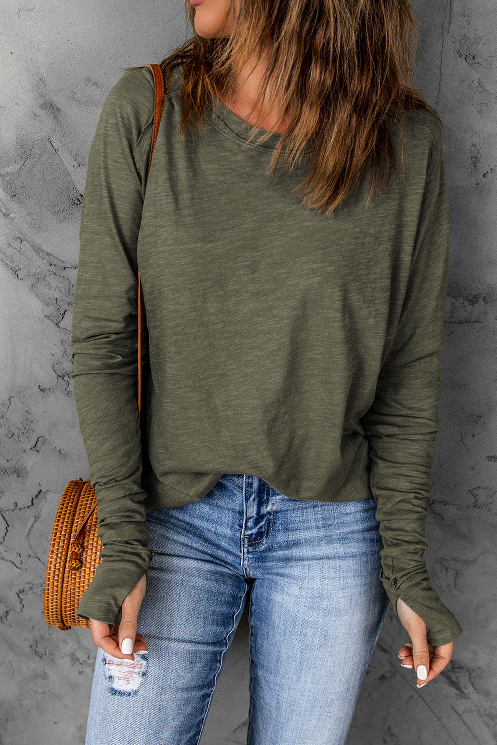 Long Sleeve Crew Neck Top