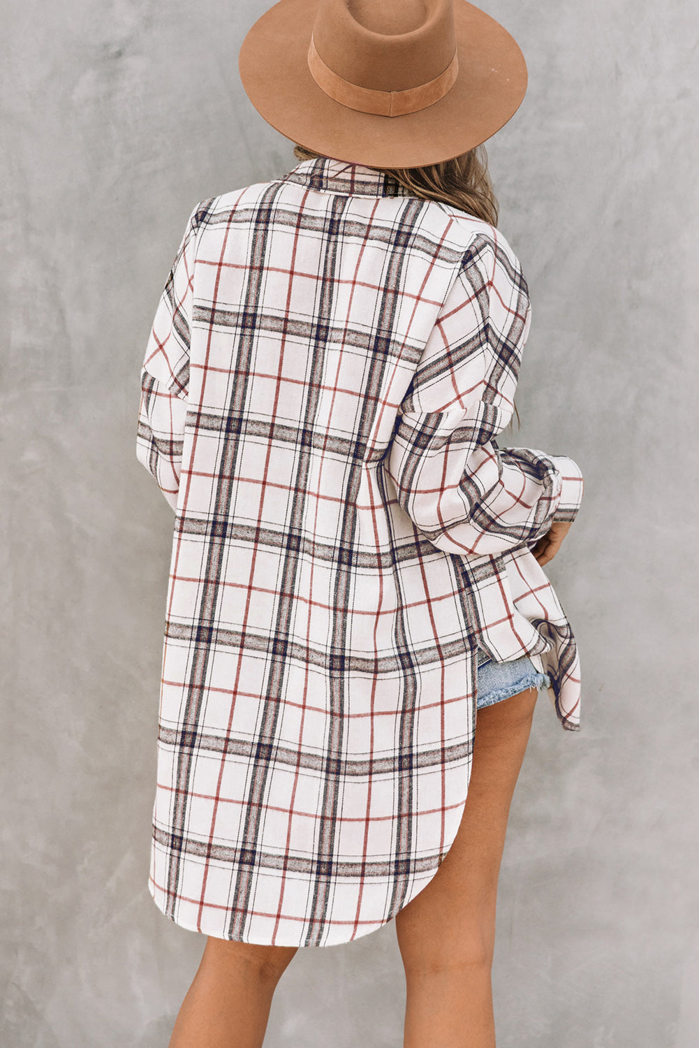 White Plaid Shacket