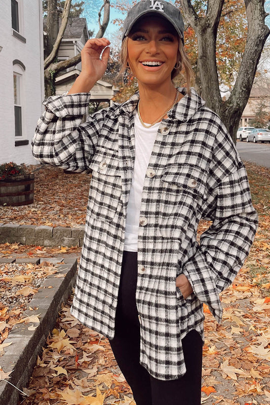 Black Plaid Shacket