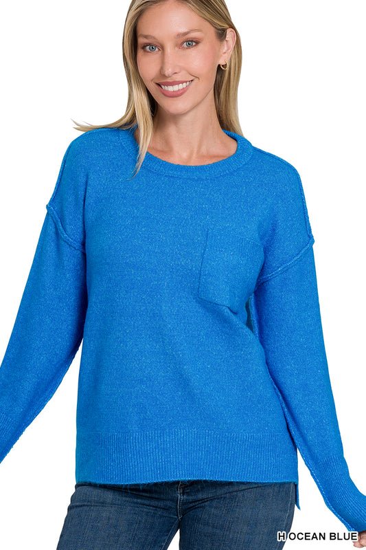 Lightweight Pocket Sweater