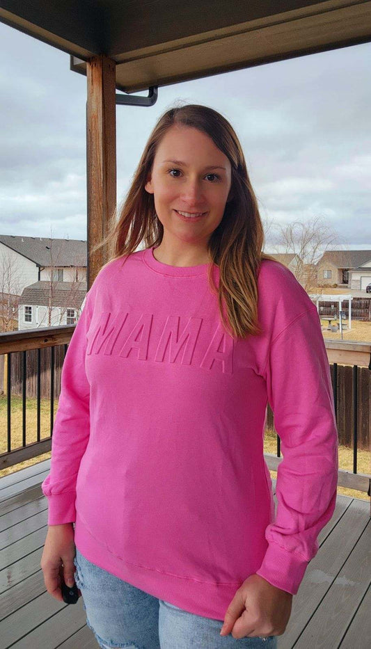 MAMA Embossed Sweatshirt