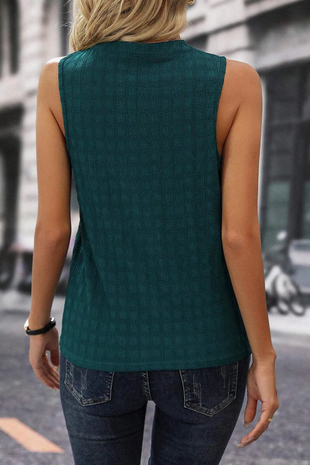 Textured Sleeveless Top